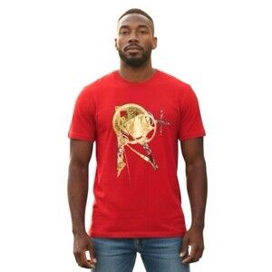 Rocawear Mens T-Shirt XL Red w/Gold Graphics 100% Cotton Hip Hop Preppy Y2K